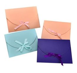 28*21*2cm Large Scarf Gift Box Towel Packaging Box Envelope Gift Paper Box Postcard Ribbon Bow Packing Boxes