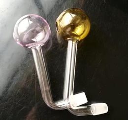 Color big bubble right angle pot , Wholesale Glass bongs Oil Burner Glass Pipes Water Pipes Oil Rigs Smoking Free Shipping