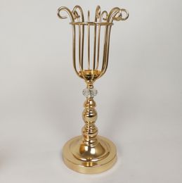 New style European style single stem gold metal candlestick candle holder best0776