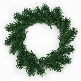 10pieces Decorative Wreaths Artificial pine needles Fake Plants Branches Artificial flowers For Christmas Tree Decorations DIY Accessories