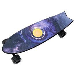 JKING Electric Skateboard 350W Motor Max 25KM/H With Speakers Colored Lights And Remote Controller - Black