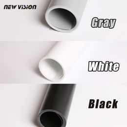 Freeshipping Black Gray White PVC Photo Photography Studio Lighting Backdrop Background Cloth 68cm*130cm three kinds of color