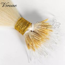 Russian Virgin 14 To 26 Straight 100g Blonde Brown Black Single Double Drawn Keratin Plastic Ring Tip Pre Bonded Human Hair Extensions