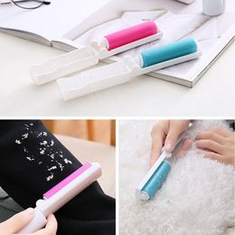 Portable Lint Sticky Roller 3 Colors Washable Hair Dust Remover Brush Clothes Sweater Cleaning Brush Sticky Roller LX1697