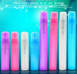 4 Colours Travel Portable Perfume Bottle Spray Bottles Empty Cosmetic Containers 10ml Atomizer Plastic Pen 10pcs