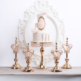 -casa artigianato ornamento Wedding candeliere pizzo corona portacandele tavolo da dessert centrotavola decorazione torta alta stand torta che decora attrezzo