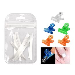 Nail Art Set Nail Clips Nail Extension Fiber Supply Kit Beauty Finger Manicure Tips Accessories Practice Beginner Tools