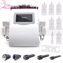 Touch Screen 40K Unoisetion Cavitation Slimming Machine Vacuum Radio Frequency Skin Care 3D RF Wegiht Los Laser 650NM Equipment