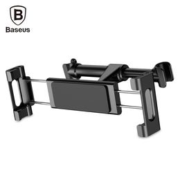 Baseus Universal Car Mount Holder Adjustable Stretchable Back Seat Headrest Bracket for Cellphone / Tablet