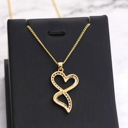 Mother's Day Son Love Geometric Female Necklace Pendant Lady Crystal Diamond Jewellery Gift