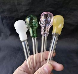 Straight Water Bottle Glass Bongs Accessories , Glass Smoking Pipes Colourful mini multi-colors Hand Pipes Best Spoon glass Pipe