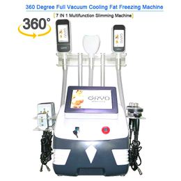 2022 Newest Cavitation Rf Lipo Laser 360° Cryo Body Slimming Slimming Freeze Fat Cryolipolysis Machine With 3 Cryo Handles