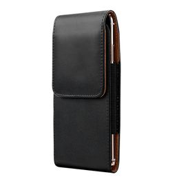 Belt Clip Universal Phone Cases For Iphone Samsung Moto LG Google Nokia Sony HTC Vertical Holster Pouch Waist Back Leather Mobile Covers