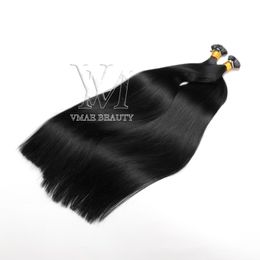 VMAE 1g Strand 100g Brazilian European Russian Indian Pre Bonded Prebonded Double Drawn Natural Virgin Straight Keratin I tip Human Hair Extensions