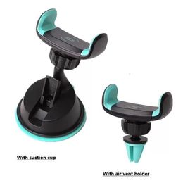 New Universal Car Phone Holder Stand Air Vent and suction cup Mount Holder For cell Phone Support Stand in Car accessory