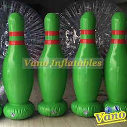 Inflatable Bowling Ball 6pcs Set Zorb Bowling Pins Human Hamsterball Sports Games for Fun Free Shipping