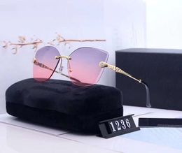 Luxury-Womens Designer Sunglasses Luxury Sunglasses Adumbral Beach Google Glasses Style C1236 7 Colours Optional High Quality with Box