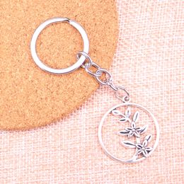 29mm circle flower branch KeyChain, New Fashion Handmade Metal Keychain Party Gift Dropship Jewellery