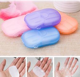 Disinfecting Soap Paper Convenient Washing Hand Bath Soap Flakes Mini Cleaning Soap Sheet Travel Convenient Disposable Soaps Flakes SHU11