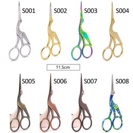 Bird hairdresser Hair Scissors Vintage Crane Design Hair cut 3.5 Inch stainless Scissors Sharp Sewing Shears for Sewing hair salons Use