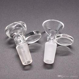 Glass Slides Bongs Bowls Funnel Rig Accessories Hookahs Nail 18mm 14mm Male Female Heady Smoking Water pipes Dab Rigs