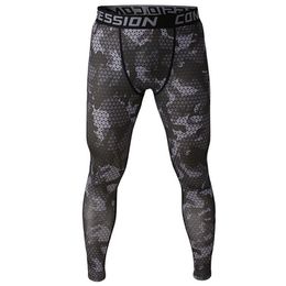 2020 camouflage men pants fitness joggers compression tights long pants leggings mens wear jogginsg