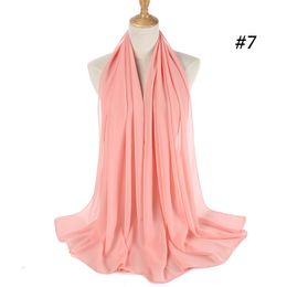New Design High quality hot sale Muslim shawl in good price chiffon scarf in good price