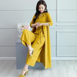 Office Lady Jumpsuits 2 Piece Set Women One Piece Pants Conjunto Feminino Salopette Femme Deux Pieces Macacao Feminino DC111