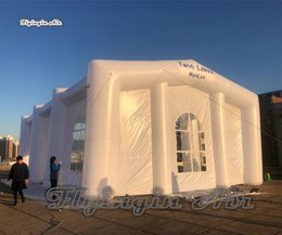 Wedding Inflatable Marquee Tent 15m Length White Party Structure Blow Up Frame House For Outdoor Event