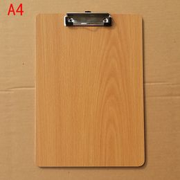 Wooden A4 Clipboards Wood Store Clip Folder Board Desk File Drawing Writing Pad School Office Accessory Tool