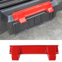 ABS Car Rear License Plate Light Red Decoration For Jeep Wrangler JL 2018+ High Quality Auto Exterior Accessories