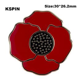 Poppy Flower Lapel Pin Flag Badge Lapel Pins Badges Brooch XY0119