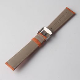 Genuine Leather Watchband Lizard Grain Orange Watch strap fashion style accessories 14mm 16mm 18mm for ladys wristwatch replacemen207s