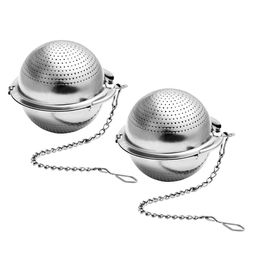 Stainless steel ball green tea infuser with chain mesh hole loose leaf strainer flower herb Philtre kitchen tool