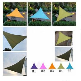 Sun Shelters Waterproof Solid Colour Triangle Sunshade Outdoor Canopy Garden Patio Pool Shade Sail Awning Courtyard Balcony Shade