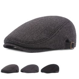 Male Mens Flat Cap Beret Leisure Weman Newsboy Adjustable Breathable Hat Winter Chapeau Gentleman Classic Retro Autumn Bone2072