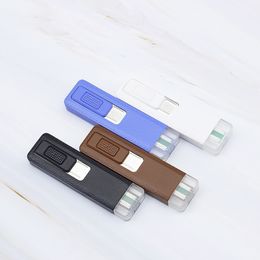 Newest Colourful Plastic USB Charging Lighter Holder Portable Innovative Design High Quality For Cigarette Smoking Tool DHL Free