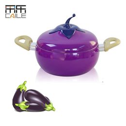 1pcs Aluminium Alloy pot Non-stick cookware Fruit Frying Pan Saucepan Grill Pan Thick bottom Cookware Use for Gas and Induction Coo217s