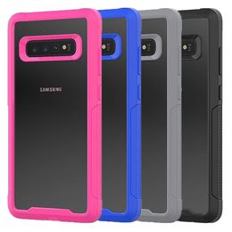 For Samsung S10 Case Newest Clear Hybrid Heavy Duty Dual-Layer Full Body Back Cover Protective Case for Samsung Galaxy S10 S10 Lite