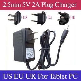 5V 2A DC 2.5mm EU US UK Plug Converter Charger Power Adapter for tablet PC Allwinner A23 A13 Q88 MQ50