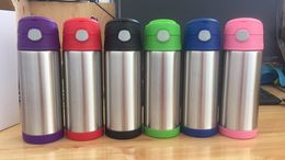 12oz Flask for Kids 350ml Sippy Cup Stainless Steel Vacuum Insulated Water Bottle Travel Coffee Cup Free shipping