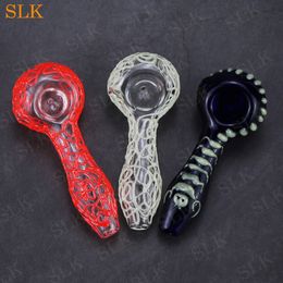 Safe shipping Glass Smoking Hand Pipe Colorful Animal pipe Glass tobacco spoon glow in the dark bong new design
