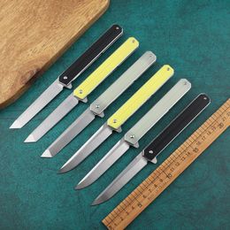 pocket Folding Knife D2 Blade G10 Handle outdoor Camping Survival Hunting rescue tactical fruit EDC tool kitchen knives