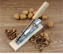 Manual Stainless Steel Nut Cracker Pecan Cracker Nutcracker Mechanical Sheller Walnut Nut Clip cracker fast Opener Kitchen Tools