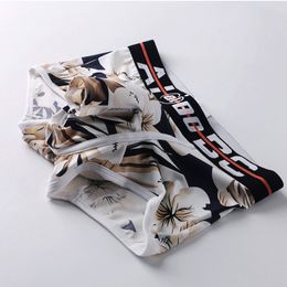 Sexy Men Boxers Gay Underwear Print Shorts Sissy Panties Penis Pouch Cueca Tanga Mesh Shorts Underpants Sleepwear Mens Underwear Boxers