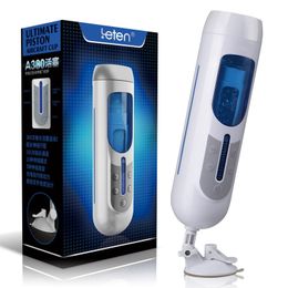 Leten A380 Electric 10 Modes 5 Speeds Rechargeble Thrusting Ultimate Piston Automatic Male Masturbator Cup Trainer Massager Y190713