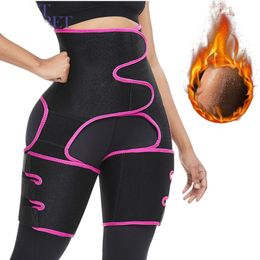 WAIST SECRET Woman Sweat Thigh Trimmers Leg Shaper Fajas Neoprene Slimming Belt Control Panties Fat Burning Wraps Thermo Belt