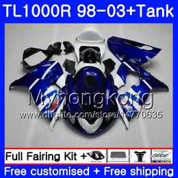 +Tank Stock blue frame For SUZUKI SRAD TL 1000 R TL1000R 98 99 00 01 02 03 304HM.14 TL1000 R TL 1000R 1998 1999 2000 2001 2002 2003 Fairings