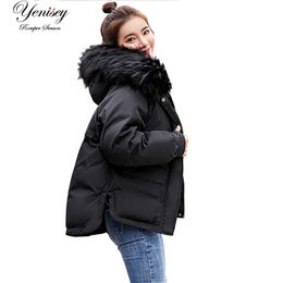 2018 Real New Arrival Down Jacket Winter Jacket Women Single Full Slim Hair Cotton-padded Clothes Big Jacket Coat 907