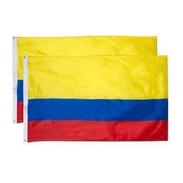 Hanging colombia flag Custom Cheap Advertising Digital Printed Polyester Outdoor Indoor All Countries Advertising , Free Shipping